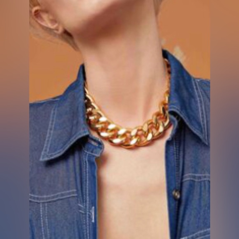 SHEIN one piece thick chain choker